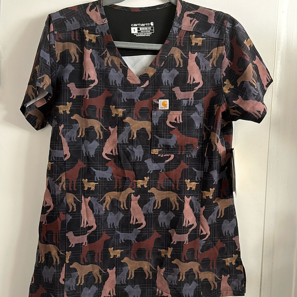 Carhartt dog scrub top small